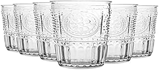 Bormioli Rocco - Romantic - Set of 6 Glasses - 34cl - Clear Glass - 8 x 8 x 12.5cm/3 x 3 x 5 inches