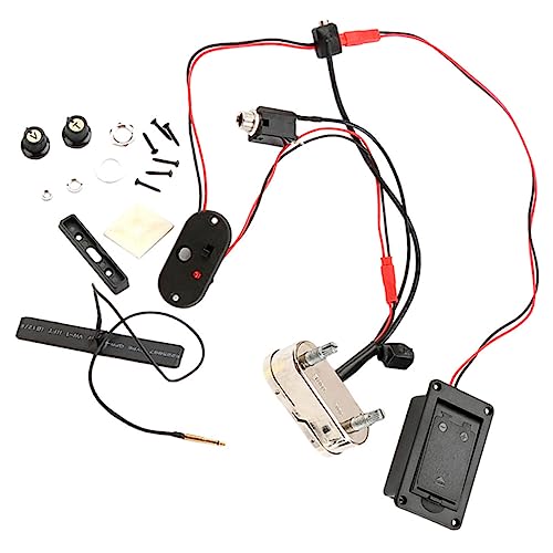 DECHOUS Cello Parts Piezo Pickup Preamp Acoustic Cello Sound Pickup Kit Easy to Use
