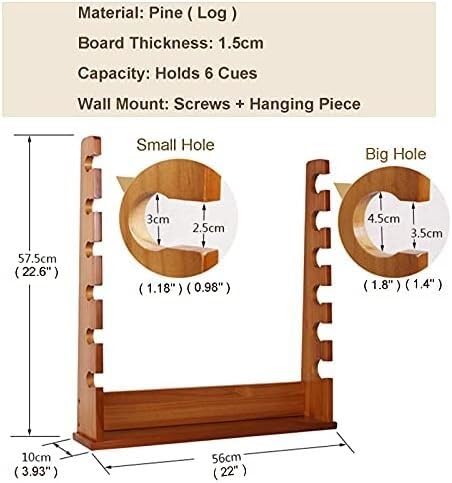 Support de rangement horizontal pour cannes en bois durable - 2