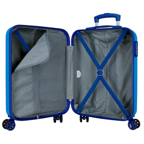 Valise cabine rigide ABS Spider-Man bleue 4 roues bagage à main 55cm