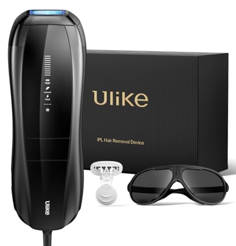 Ulike X Man IPL Hair Removal Device, Laser Hair Removal with Ice-Cooling, Dual Lights & SkinSenor for Nearly Painless & Long-Lasting Hair Removal, 3 Modes Tailored for Stubborn Hair, Gift Black