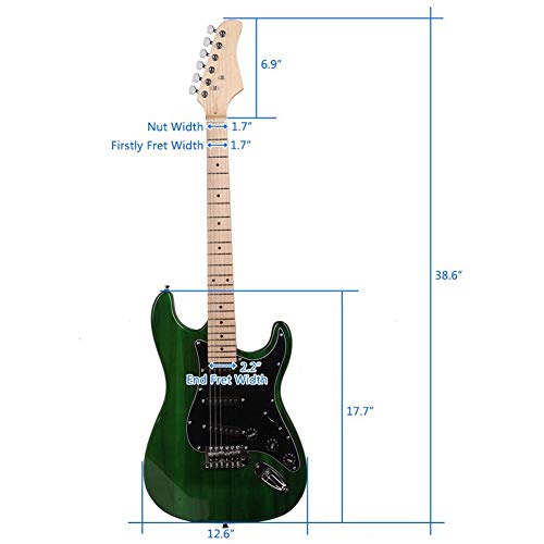 6 Cordes Guitare Électrique pour Les Débutants Adultes, 39 Pouces Guitare Électrique Kit Débutant, Tuner, Cordes, Choix, Bandoulière Et Sac - Les Beatles, Paul McCartney, John Lennon, RIngo Starr, George Harrison 6 Cordes Guitare Électrique pour Les Débutants Adultes, 39 Pouces Guitare Électrique Kit Débutant, Tuner, Cordes, Choix, Bandoulière Et Sac – Image 3