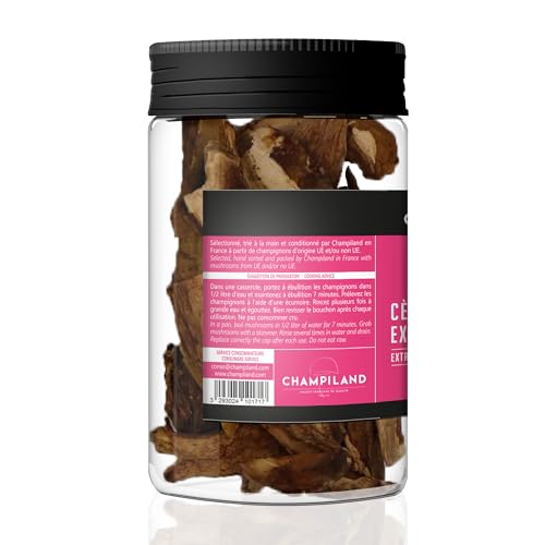 CHAMPILAND - Cèpes Extra Séchés - Champignons Sylvestres Sélectionnés, et Triés à la Main- Saveur Exceptionnelle - Champignons Riches en Protéines et source de fibres - Pot de 40 g – vue 5