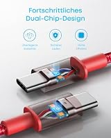 Anker 100W USB C Kabel PD 3.0 Schnellladen [3m], rot – Ansicht 4