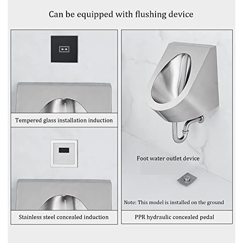 OTQEFTN urinals, Wall-Mounted Male urinals, Public Toilets, urinals, Automatic Induction urinals, Small Vertical Toilets, Suitable for Homes, Hotels, Schools