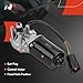 A-Premium Front Windshield Wiper Motor Without Washer Pump Compatible with Jeep XJ Series Cherokee 1991-1999, MJ Series Comanche 1991-1992, 5-Pin
