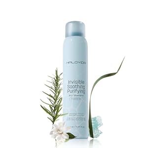 HALOVIDA Dry Shampoo for Women, Dry Shampoo Spray (Soothing) for All Hair Leaves No White Residue, Absorb Oils, Volumizing & Refresh Hair for 72 Hours, 5.07 Fl Oz (Coastal Air)