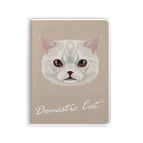 Carnet de notes pour animal domestique blanc de qualité supérieure à couverture souple