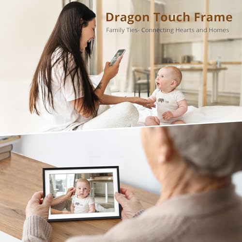 Image of Dragon Touch 10.1'' WIFI Digital Picture Frame - 1280*800 HD IPS Touch Screen Digital Photo Frame Display, Auto-Rotate, Share Photos /Videos Instantly via Free App Best Gifts for Birthday, Wedding, Mom