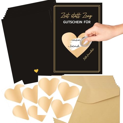 NEODTX Gutscheine Zum Selber Ausfüllen Mit Rubbelaufkleber 8 Sets Zeit Statt Zeug Rubbelkarten Zum Selber Beschriften,Gutschein Karte Zeit Schenken Geschenke,Gutschein Für Gemeinsame Zeit NEODTX Gutscheine Zum Selber Ausfüllen Mit Rubbelaufkleber 8 Sets Zeit Statt Zeug Rubbelkarten Zum Selber Beschriften,Gutschein Karte Zeit Schenken Geschenke,Gutschein Für Gemeinsame Zeit