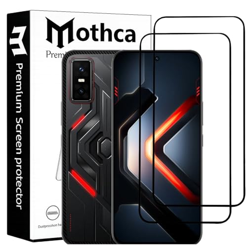 Image of Mothca Military-Grade Tempered Glass Screen Protector Compatible for Infinix GT 30 Pro with Edge to Edge Coverage - Case Friendly, Anti-Scratch & Bubble-Free Installation Kit (Pack of 2)