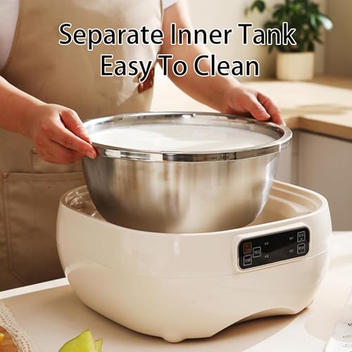 Proofer di Pasta elettrica 5L con Display LCD, Scatola di fermentazione di avviamento del Ritardo 12H per Yogurt, Pane e natto. Cottura programmabile del Timer programmabile dell'Acciaio Inossidabile