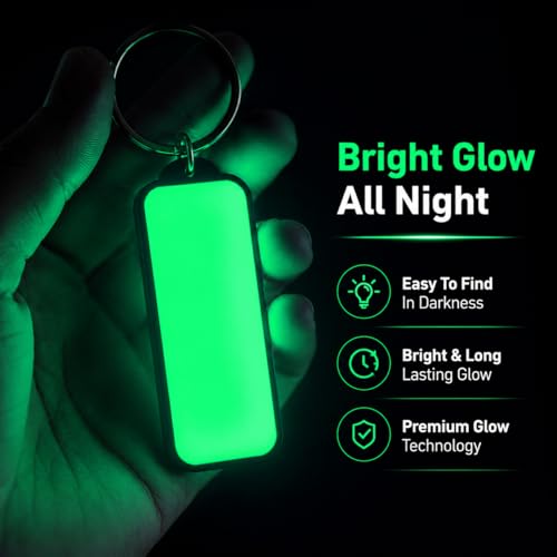 Image of Mi Glow Store Glow in Dark Keychain for Bike Men | Gift for Man | Bike Accessories | Charges in Light Glows in Dark | Key chain for Bike