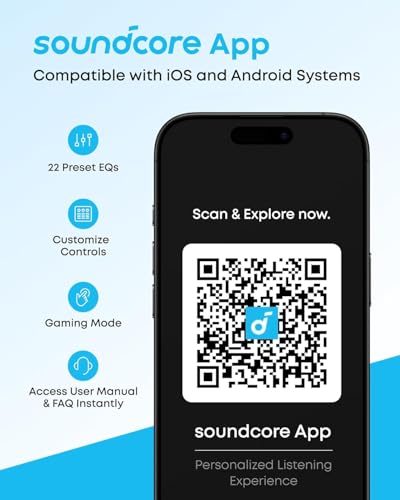 Image of soundcore by Anker Q20i Hybrid Active Noise Cancelling Headphones, Wireless Over-Ear Bluetooth, 40H Long ANC Playtime, Hi-Res Audio, Big Bass, Customize via an App, Transparency Mode (White)