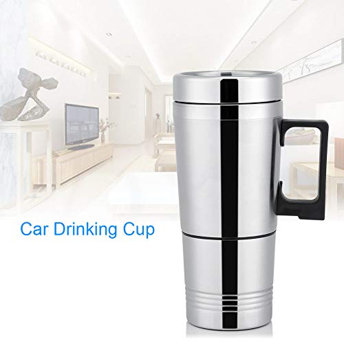 Taza eléctrica para auto Asixx 300ml acero inoxidable miniatura 4