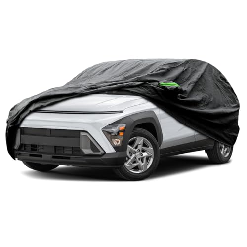 Image of Proadsy Custom Fit Car Cover for 2017-2026 Hyundai Kona Waterproof Outdoor | UV-Blocking Waterproof With Soft Lining Prevents Leaks & Scratches. Perfect For Sunny, Snowy Outdoor Parking, Garage Storage