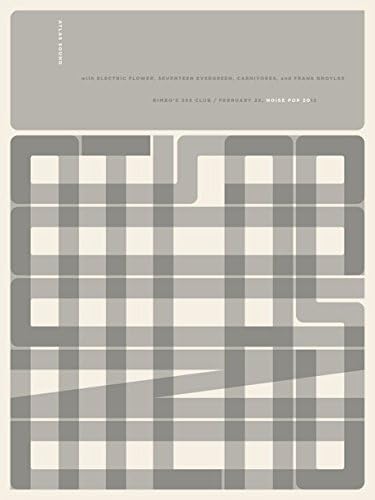 Atlas Sound 25/02/12 Noise Pop Limited Edition Silk Screen Print Music Poster by Small Stakes Original Signed and Numbered Featuring: Atlas Sound