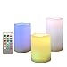 Frostfire Mooncandles Weatherproof Outdoor & Indoor Color Changing Candles with Remote Control & Timer, 3 Count