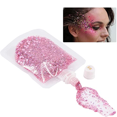 Gel de maquiagem Chunky Glitter - Glitter de lantejoulas de escama de peixe à prova d'água - Glitte