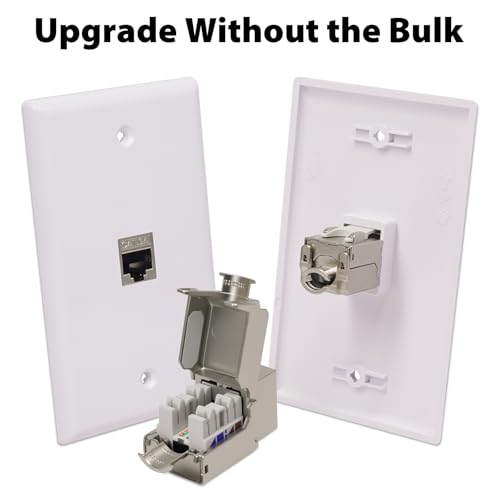 Conectores Keystone CAT 6A apantallados ángulo 90° x6 miniatura 4