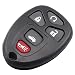5 Buttons NEW PAD + Button for Gm Buick Chevrolet Pontiac Satur Remote KEY Keyless Car Case No Chips Inside (Black key case with screwdriver)