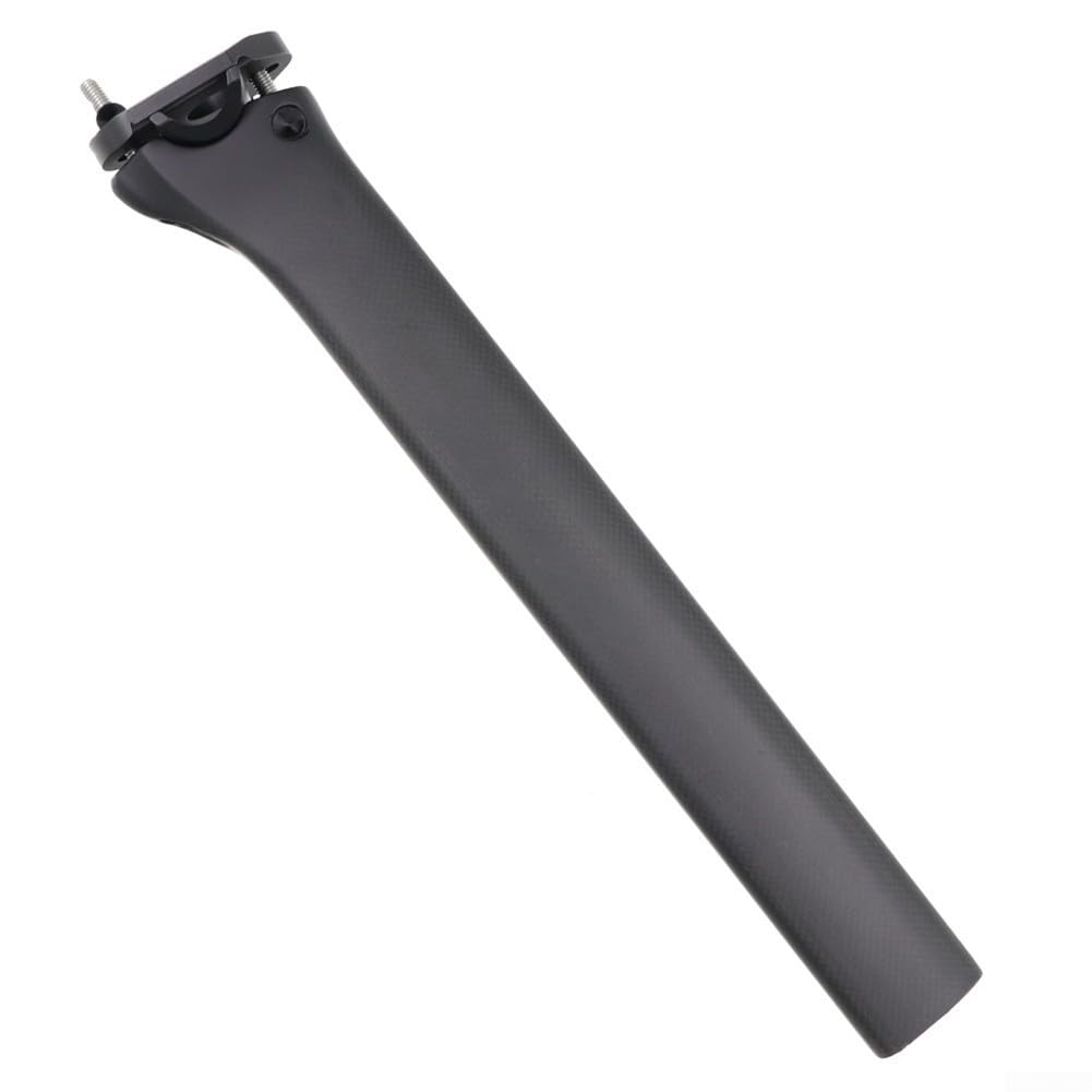 Reggisella in fibra di carbonio, 340 mm, T700, monoscocca leggera, per bici da strada, MTB, maggiore rigidità, smorzamento delle vibrazioni, 205 g, adatto per ciclismo