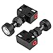 Yuecoom Car Brake Proportioning Valve, Universal 150PSI - 1200PSI Motorsport Brake Shut Off Valve, Aluminum Motorsport Brake Shut Off Valve Pressure Regulator(Black)