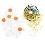 PRETYZOOM 1set Rubber Transmission Belt and Pulley for Model Toy Projects Rubber Bands Pulleys Belts Easy to Install Versatile Accessories for Mechanical Builds