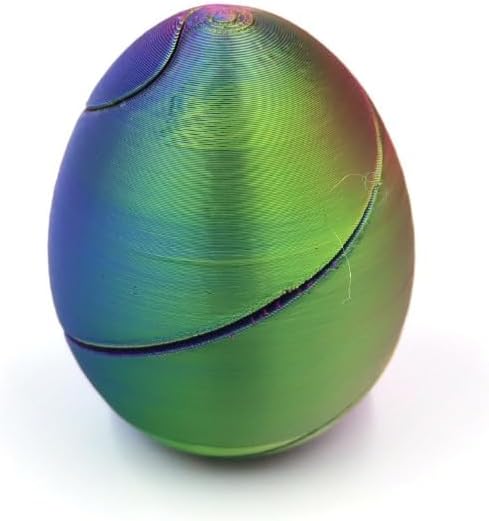 Twisty Fidget Egg Egg 3D Slippery Egg Stress Reduction Toy 3D Printed Easter Egg Toy Anti Stress Toy for Kids (E)