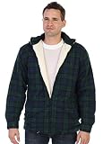 Green Plaid Sherpa Lined Coat