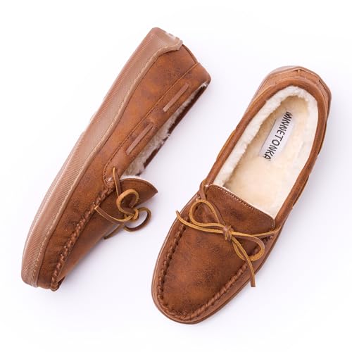 Men's Pile Lined Hardsole, Brown, Size 72