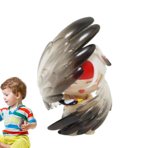 AUTOECHO Figuras de criaturas míticas | Figura de escritorio de personaje de criatura mítica, figuras coleccionables, expresión vívida, estatua de arte moderno para escritorio de computadora,