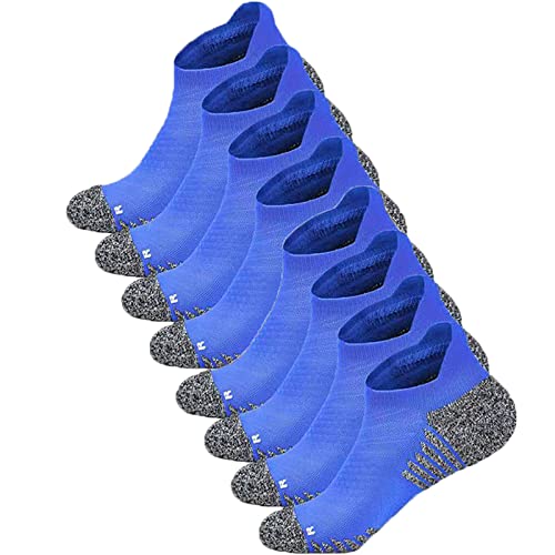 Image of Athletic Running Ankle Socks for Men and Women Pink, Blue, Purple Ankle Socks - 4 Pairs & 6 Pairs