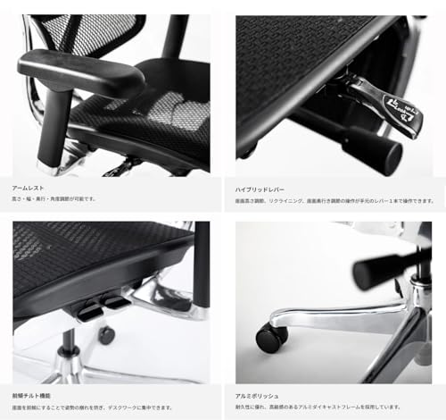 Ergohuman プロ2 オットマン 内蔵 EHP2-LPL-DR の商品画像 3