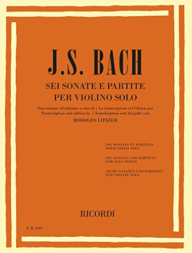 Sei Sonate E Partite (6 Sonatas and Partitas) for Violin Solo