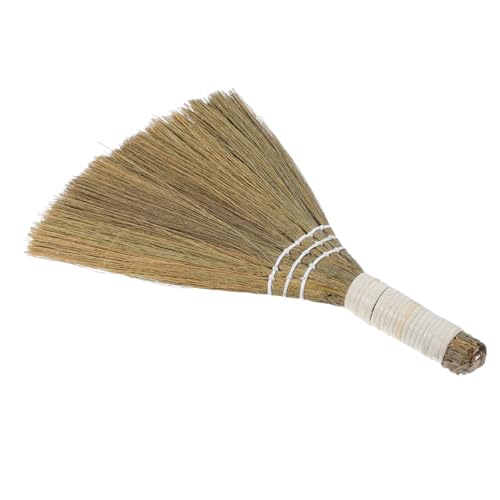 Sosoport Escoba De Mano Suave Pequeña Escoba De Paja Doméstica Hecha Mano para Limpieza Interiores Barredora De para Uso Diario