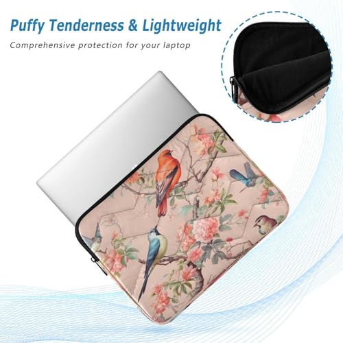 Funda para portátil 13-14 pulgadas impermeable con diseño de aves miniatura 5