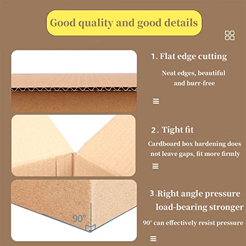 Small Transport Boxes, Small Rugged 7X5X4 Shipping Box With Locking Lids,Small Shipping Corrugated Cardboard Box, Pack Of 26 #TOP5