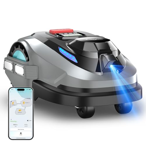 YARDCARE N1600 PRO Robot Lawn Mower, Wireless Design