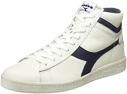 Diadora Unisex Game L High Waxed Hi-Top Trainers, C1161 White Foliage, 10.5 US Men
