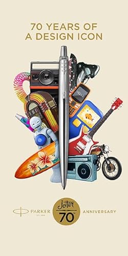 Parker Jotter Special Edition 70Th Ss Gt Bp M Penna A Sfera Blu Gb - 4