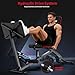 PASYOU Leg Press Machine, Adjustable Weight Bench with Leg Extension, 1300LBS Weight Capacity Leg Press Machines for Home Gym Full Body Exercise, Leg Workout Equipment with Dumbbell Rack