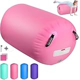 Airtrack Matte Aufblasbare Air Roll,100/120cm Gymnastik Rolle Barrel Gymnastik Tumbling Yoga...