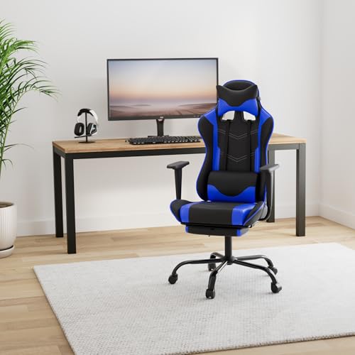 image for BestOffice Ergonomic Gaming Chair Office Chair Reclining Swivel Desk C