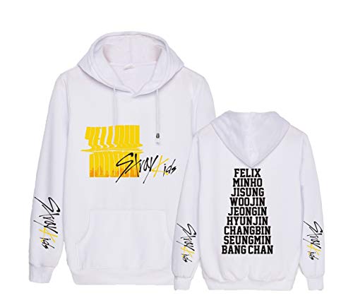 ACEFAST INC Kpop Stray Kids Hoodie Yellow Wood Felix Hyunjin Jeongin Jisung Woojin Sweater Casual Pullover Sweatshirt