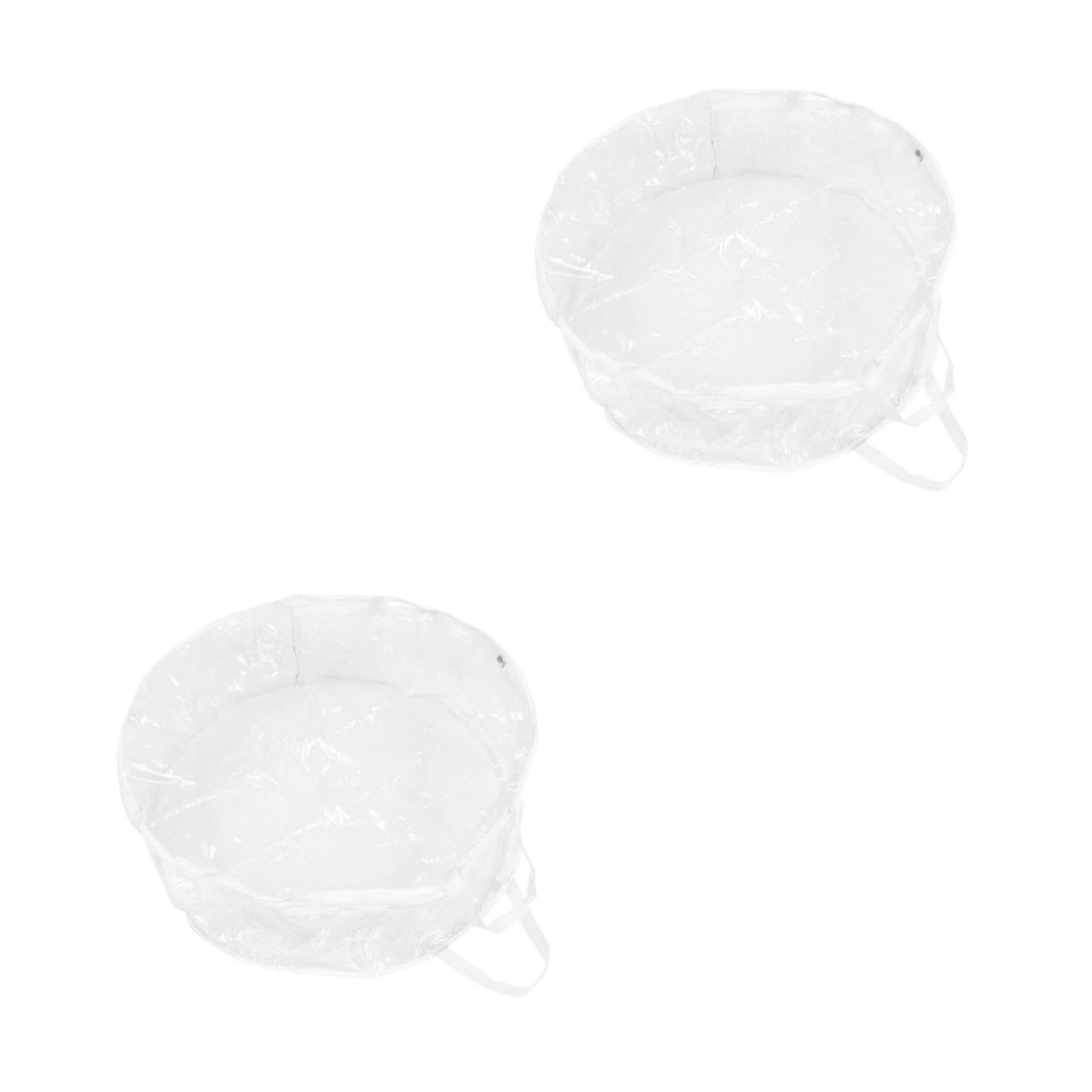 Amosfun 2 STK Weihnachts-Aufbewahrungstasche Weihnachtsbaum durchsichtige Geschenktüten große Aufbewahrungstasche geschenktüte transparent Kranztasche für Weihnachten Kranz Tasche PVC