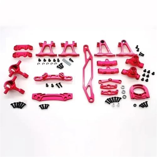 Pièces Tamiya TT02 Kit Modification Métal Rouge pour Voiture RC 1/10
