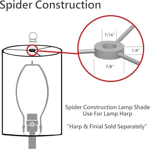 Aspen Creative 30336A Tranditional Scallop Dome Shape Spider Construction Lamp Shade in Butter Cream Jacquard Fabric, 13" wide (5" x 13" x 9 1/2")
