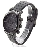 [エンポリオアルマーニ] EMPORIO ARMANI メンズ クロノグラフ ブラック レザー AR1737 腕時計 [並行輸入品]