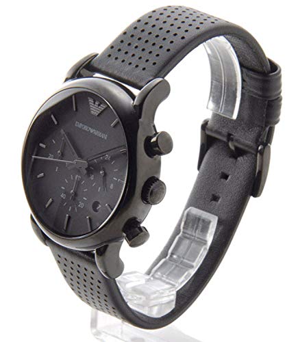 [�G���|���I�A���}�[�j] EMPORIO ARMANI �����Y �N���m�O���t �u���b�N ���U�[ AR1737 �r���v [���s�A���i]